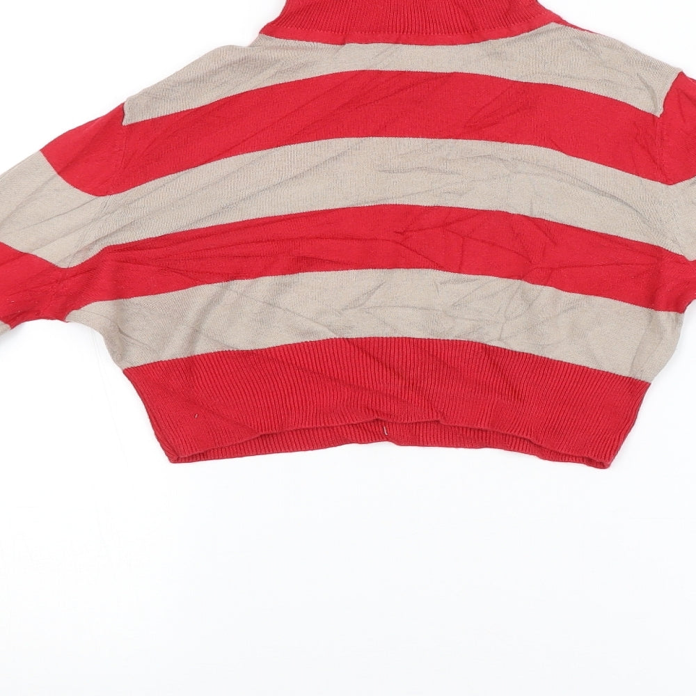 Womens UK Size 10 Miss Selfridge Red Pullover Jumper