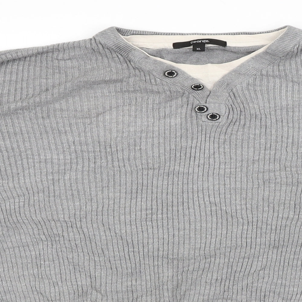 George Mens Grey   Pullover Jumper Size XL