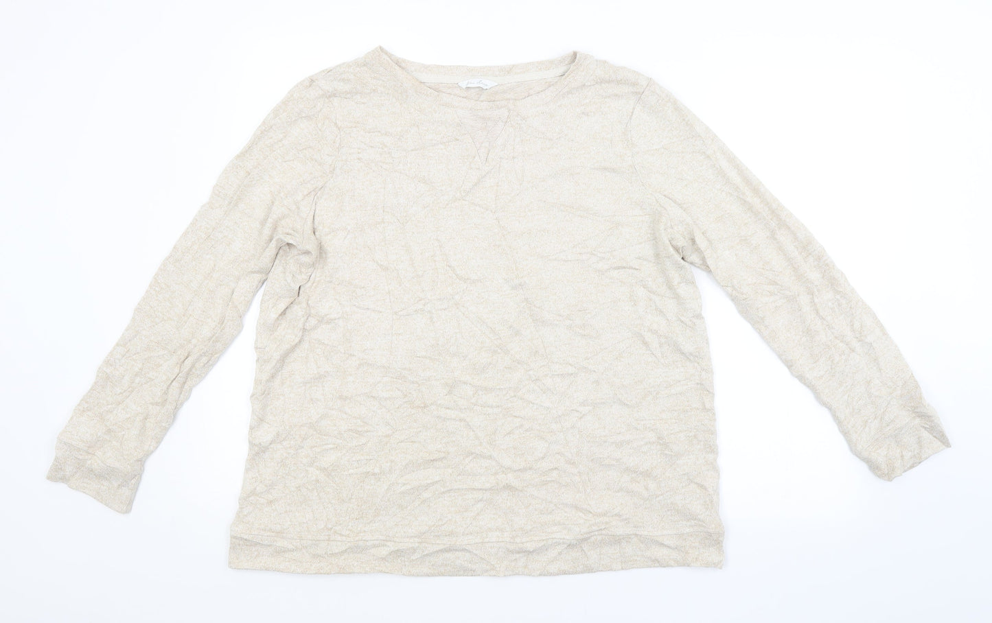Womens UK Size 16 M&S Beige Pullover Jumper