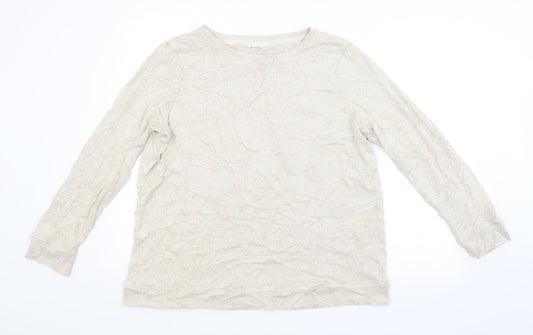 Womens UK Size 16 M&S Beige Pullover Jumper