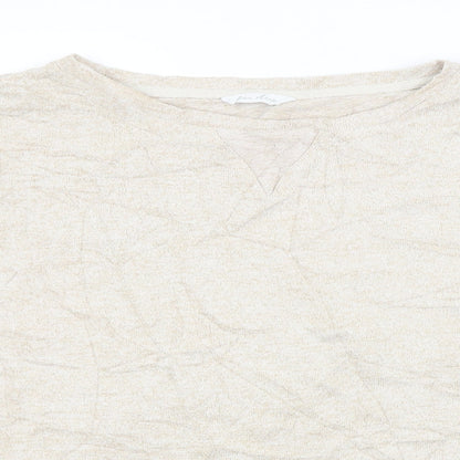 Womens UK Size 16 M&S Beige Pullover Jumper