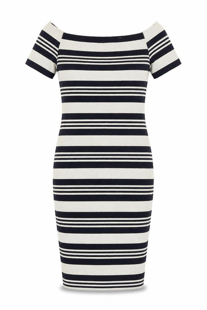 Topshop Womens Multicoloured Striped  Pencil Dress  Size 8