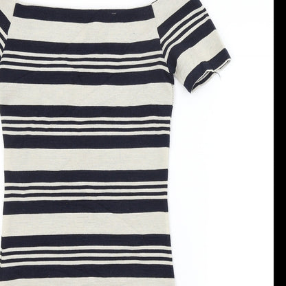 Topshop Womens Multicoloured Striped  Pencil Dress  Size 8