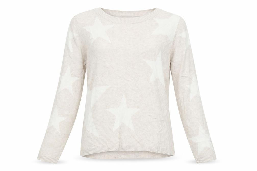Womens UK Size 10 M&S Beige Pullover Jumper