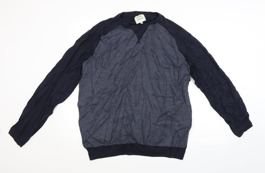 Easy Mens Blue   Pullover Jumper Size M