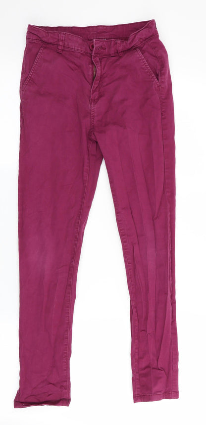 Marks and Spencer Mens Purple   Skinny Jeans Size 26 in L26 in