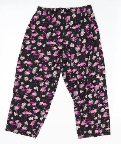 George Girls Pink Animal Print   Pyjama Pants Size 4-5 Years  - Flamingo Graphic