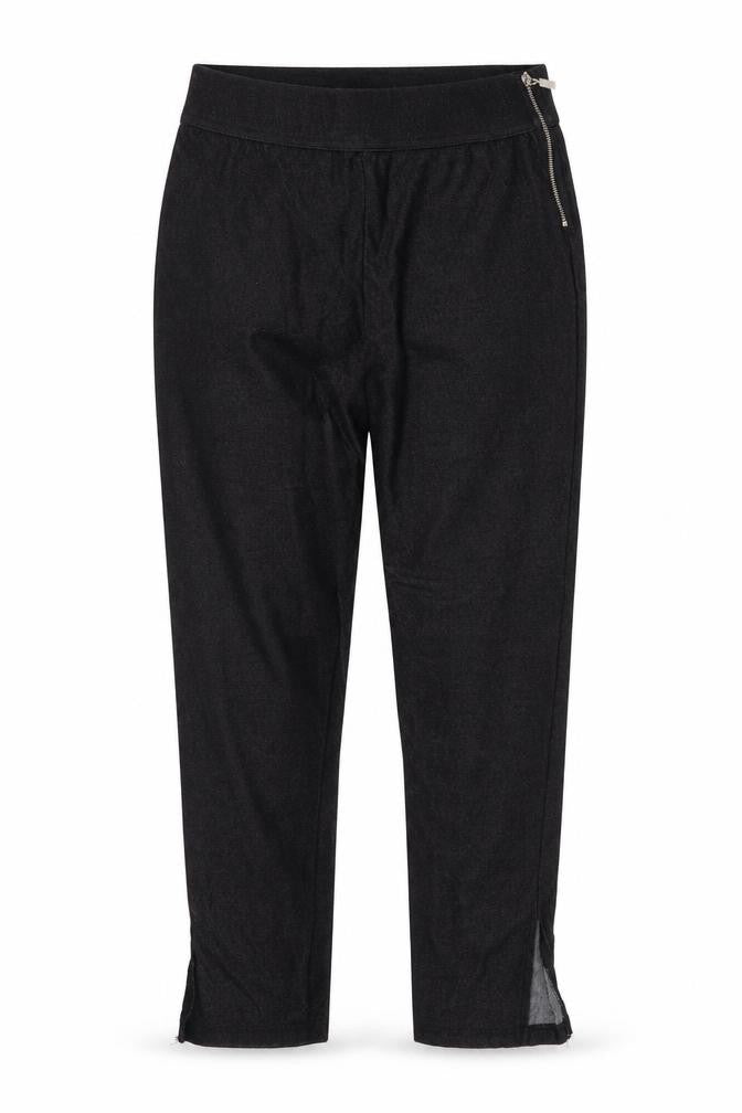 Womens UK Size M Select Regular Fit Cropped Black Trousers