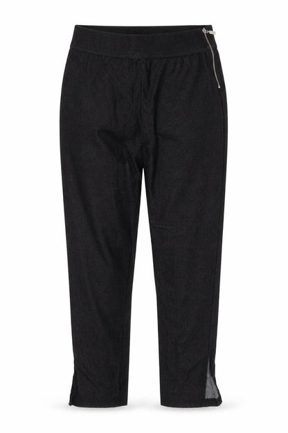 Womens UK Size M Select Regular Fit Cropped Black Trousers