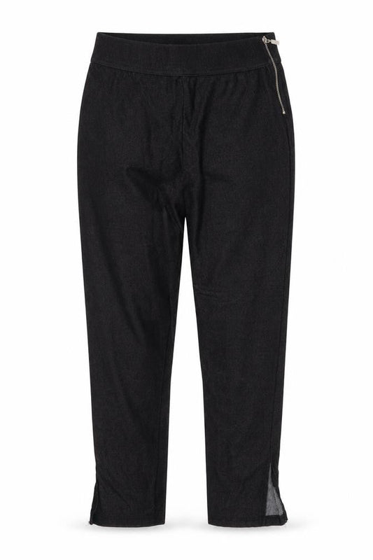 Womens UK Size M Select Regular Fit Cropped Black Trousers