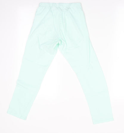 Preworn Girls Green Solid   Pyjama Pants