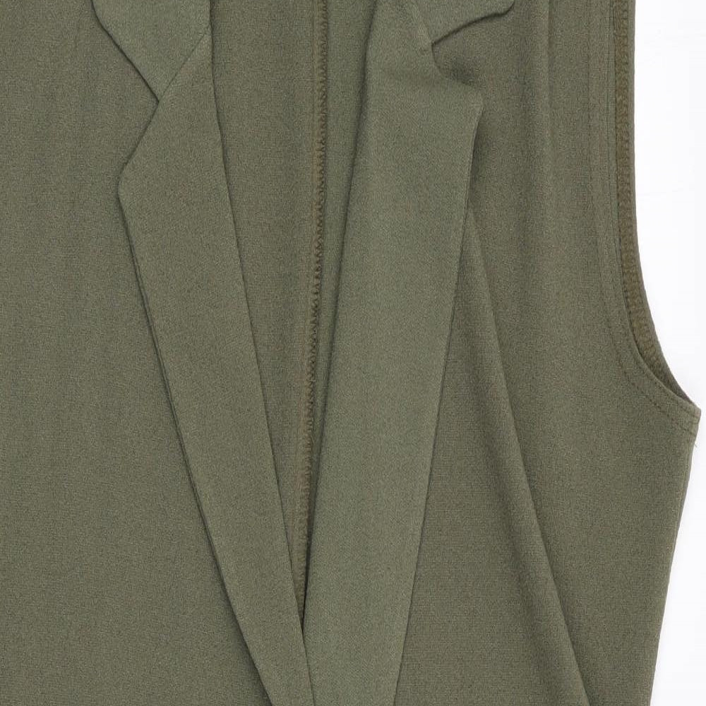 Candy Crush Womens Green   Gilet Waistcoat Size 8  - Longline Waistcoat Style