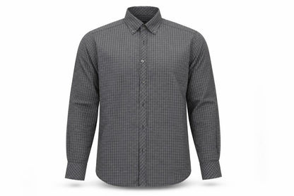 Mens UK Size M NEXT Grey  Button-Up Long Sleeve Casual Shirt