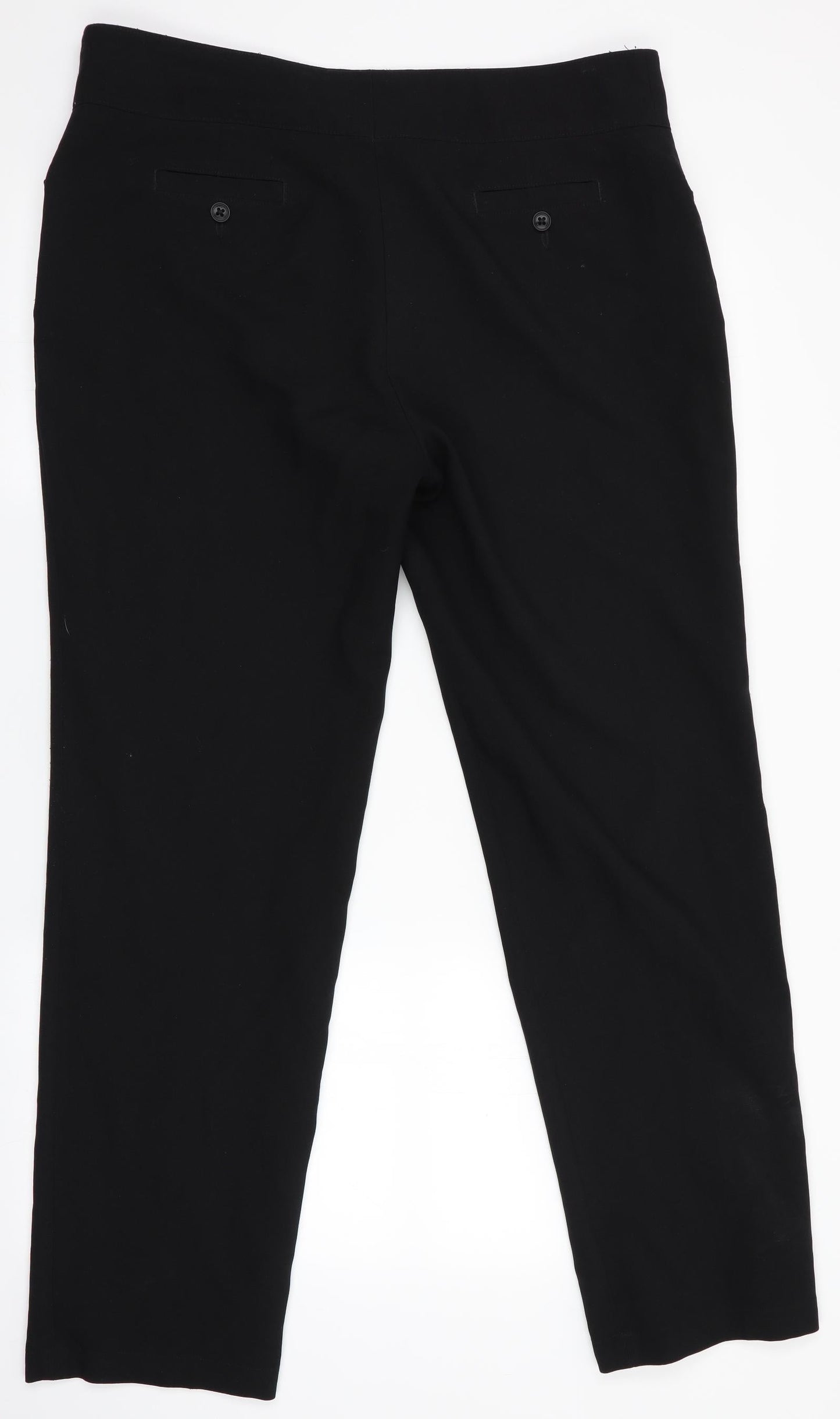 Womens UK Size 16 Club Class Regular Fit  Black Trousers