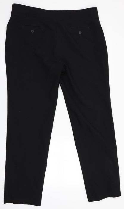 Womens UK Size 16 Club Class Regular Fit  Black Trousers