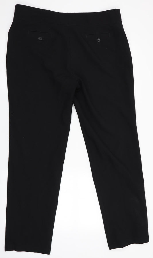 Womens UK Size 16 Club Class Regular Fit  Black Trousers