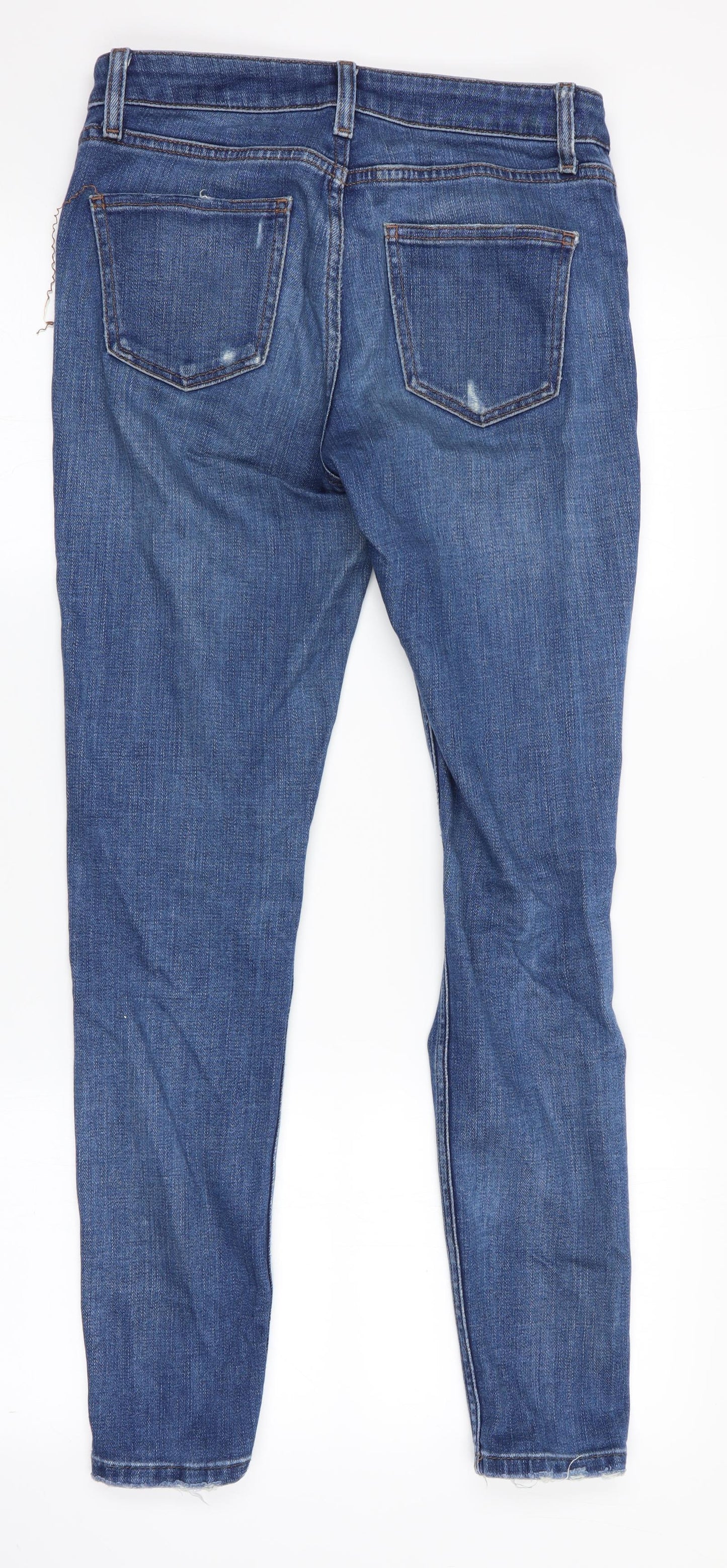 Mens UK Size 26 in Topshop Slim Fit Straight Blue Jeans