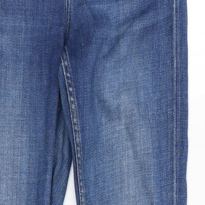 Mens UK Size 26 in Topshop Slim Fit Straight Blue Jeans