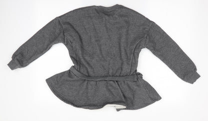 After a long time you will Girls Grey   Pullover Sweatshirt Size 11-12 Years  - Bateau 1