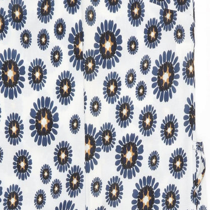 Talco Womens Blue Floral  Jumpsuit One-Piece Size S L25 in