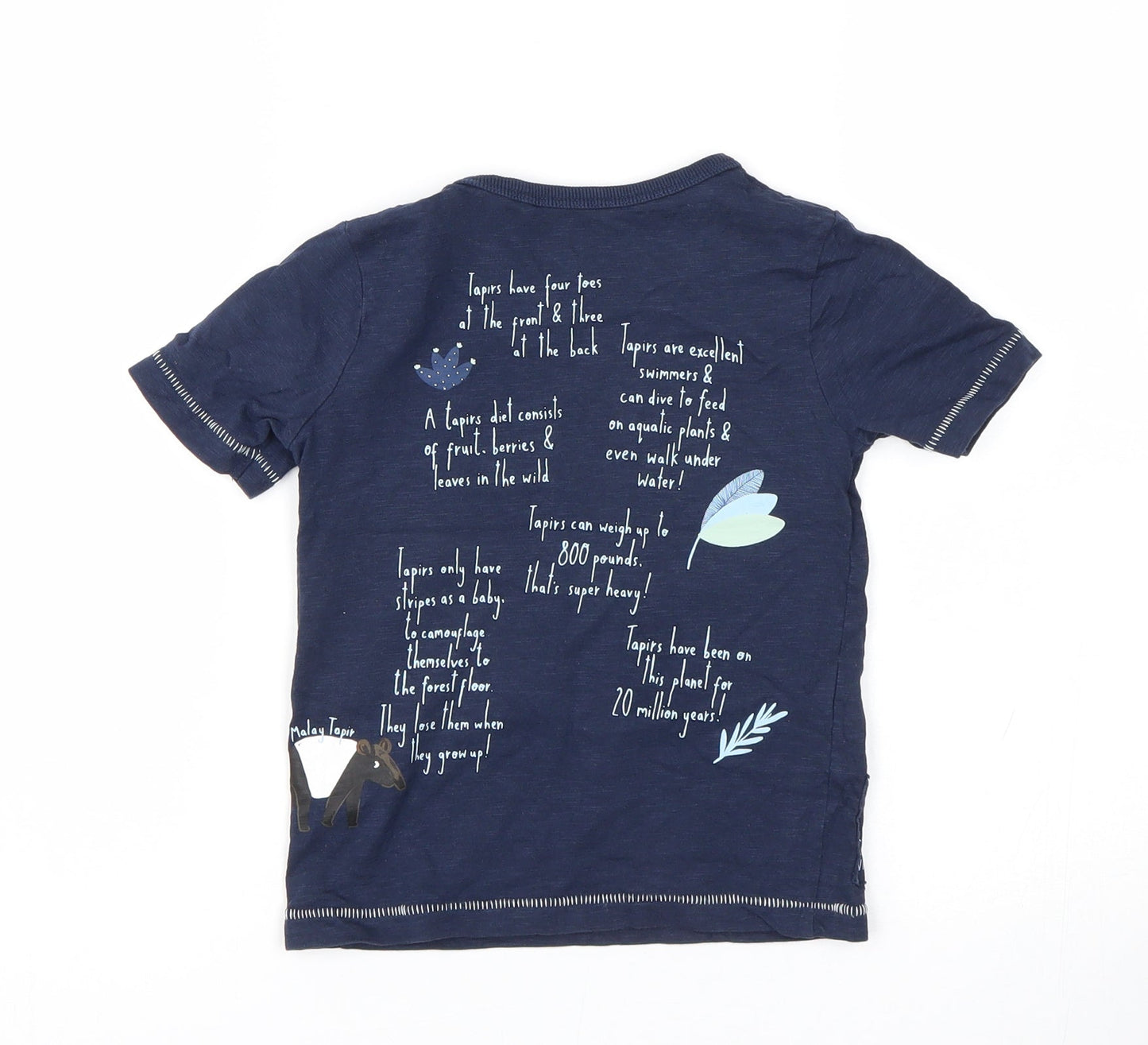 TU Boys Blue   Basic T-Shirt Size 18-24 Months