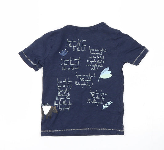 TU Boys Blue   Basic T-Shirt Size 18-24 Months