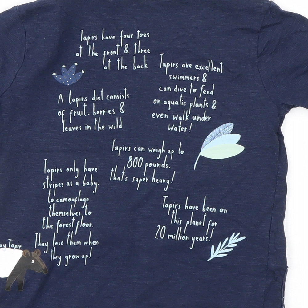 TU Boys Blue   Basic T-Shirt Size 18-24 Months