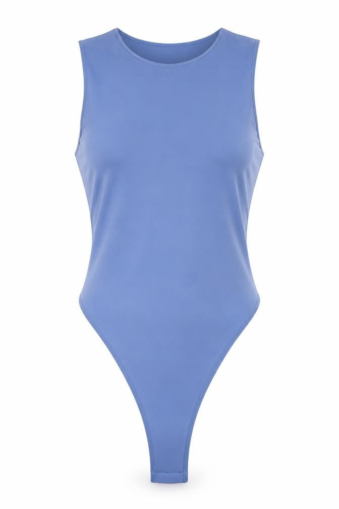 Womens UK Size XS Shein One-Piece Blue Bodysuit