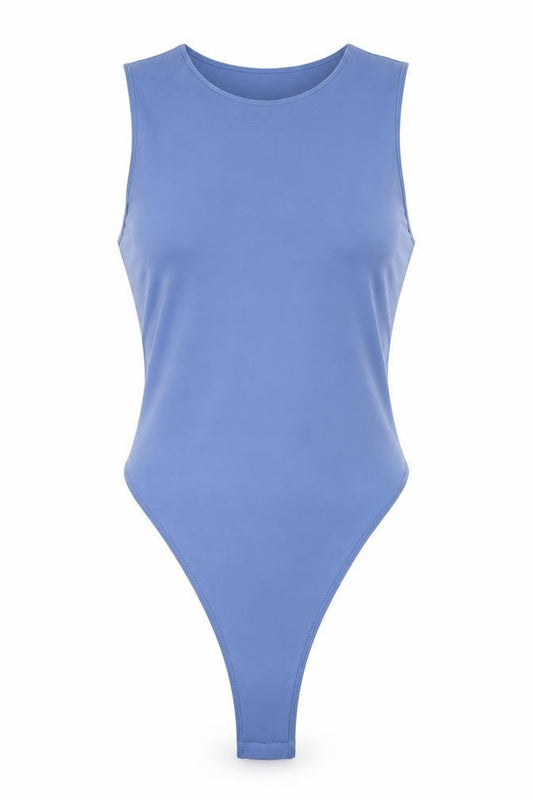 Womens UK Size XS Shein One-Piece Blue Bodysuit