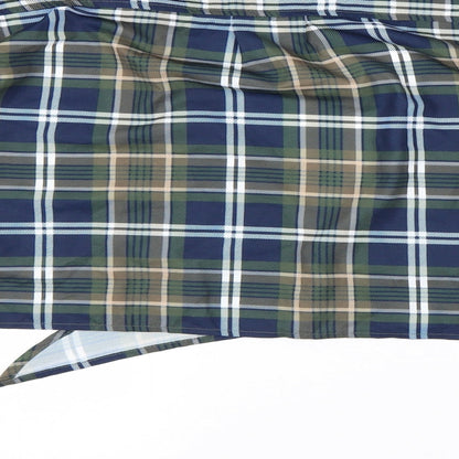 SheIn Womens Multicoloured Plaid  Wrap Blouse Size S