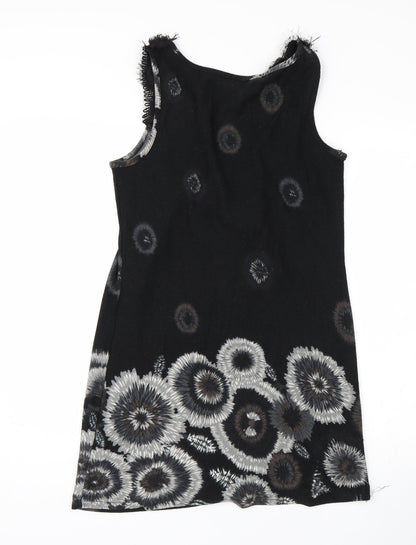 AX Paris Womens Black Floral  Tank Dress  Size 10
