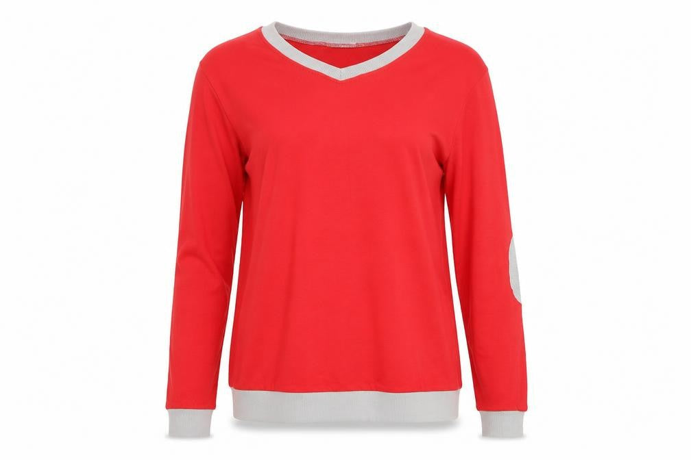 Fashion Womens Red   Pullover Jumper Size M