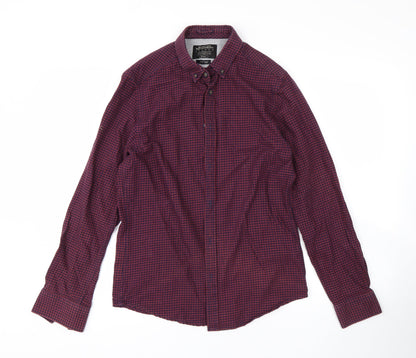Mens UK Size S Burton Multicoloured  Button-Up Long Sleeve Casual Shirt