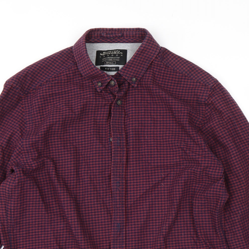 Mens UK Size S Burton Multicoloured  Button-Up Long Sleeve Casual Shirt