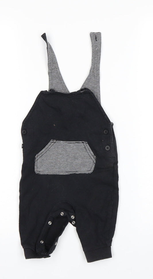 George Boys Black   Dungaree One-Piece Size 3-6 Months