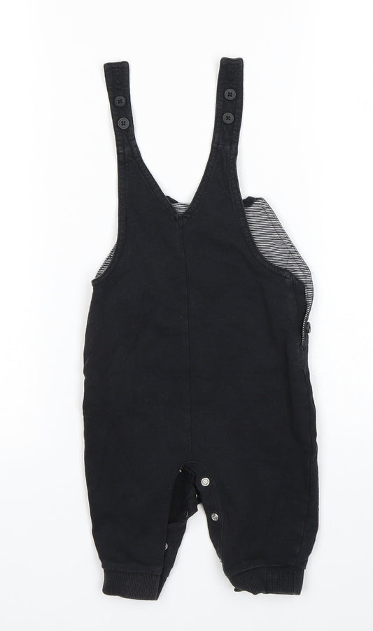 George Boys Black   Dungaree One-Piece Size 3-6 Months
