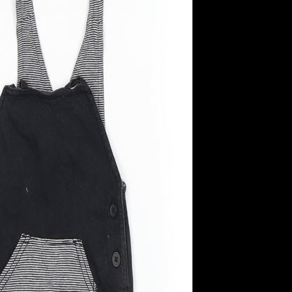 George Boys Black   Dungaree One-Piece Size 3-6 Months