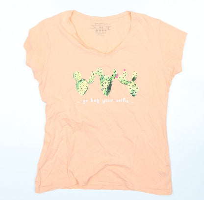 Womens UK Size 12 Atmosphere Pink Basic T-Shirt