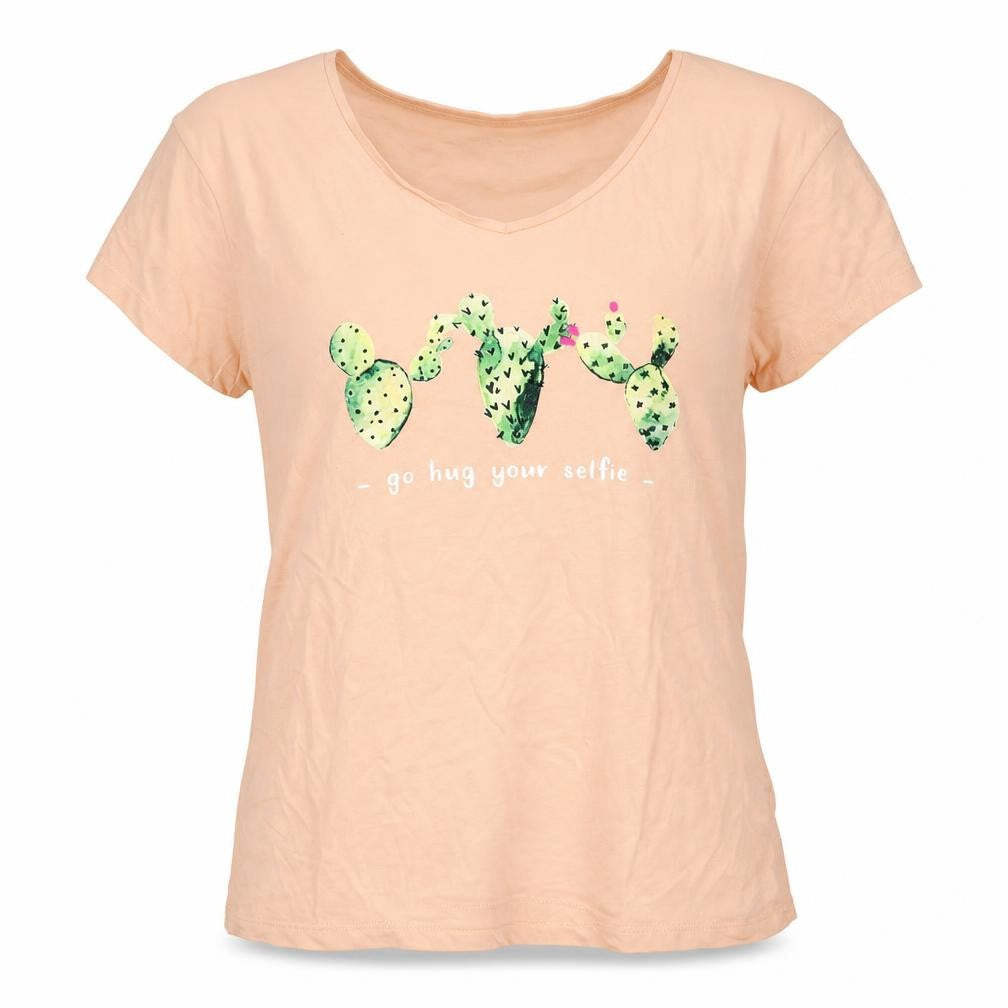 Womens UK Size 12 Atmosphere Pink Basic T-Shirt