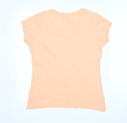 Womens UK Size 12 Atmosphere Pink Basic T-Shirt