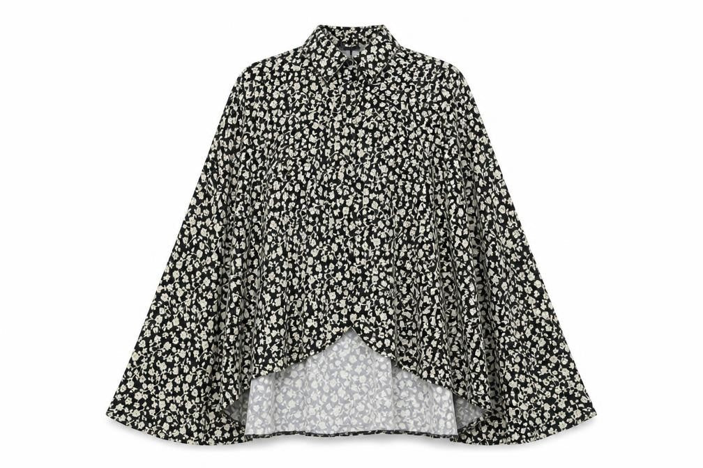 Womens UK Size 16 New Look Black Cape Jumper