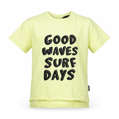 Primark Boys Yellow   Basic T-Shirt Size 6-7 Years  - surf