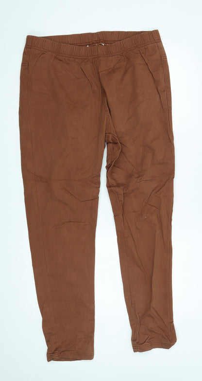 Womens UK Size 18 Preworn Regular Fit  Brown Trousers