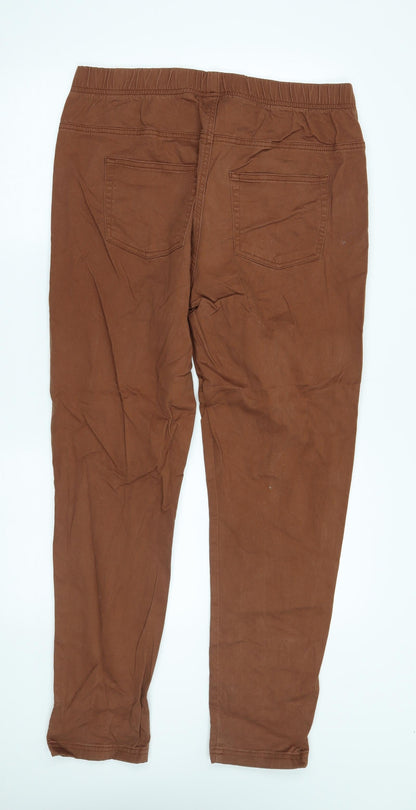 Womens UK Size 18 Preworn Regular Fit  Brown Trousers