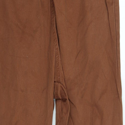 Womens UK Size 18 Preworn Regular Fit  Brown Trousers