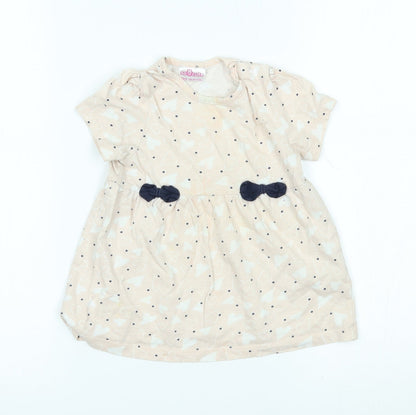 So Cute Girls Pink   Basic Blouse Size 18-24 Months  - hearts