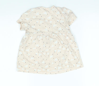 So Cute Girls Pink   Basic Blouse Size 18-24 Months  - hearts