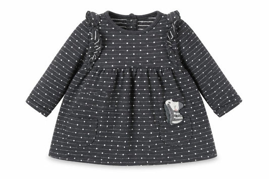 George Girls Grey Polka Dot  A-Line  Size 3-6 Months