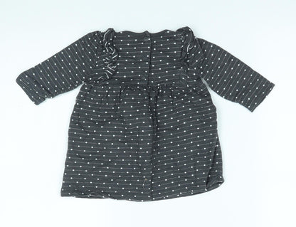 George Girls Grey Polka Dot  A-Line  Size 3-6 Months