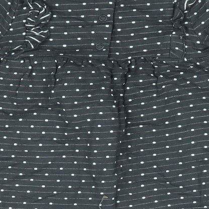 George Girls Grey Polka Dot  A-Line  Size 3-6 Months